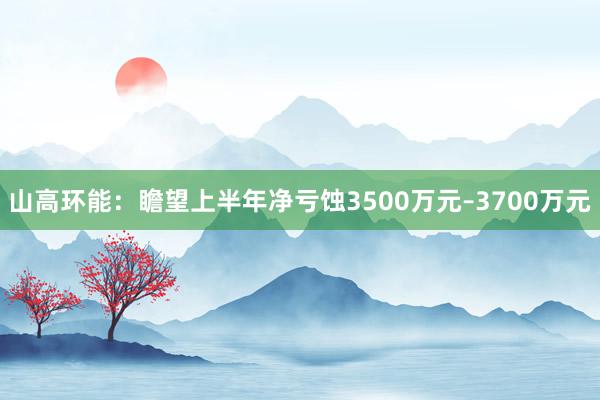 山高环能：瞻望上半年净亏蚀3500万元–3700万元