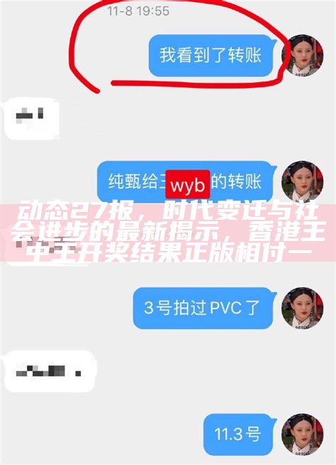 动态27报，时代变迁与社会进步的最新揭示， 香港王中王开奖结果正版相付一