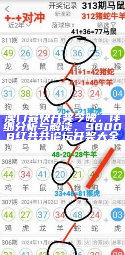 澳门开奖结果及开奖记录分析， 澳门抓码王618